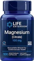 Life Extension MAGNESIUM CITRATE (100 MG) 100 Veg Caps - $9.41
