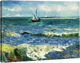 Wieco Art Extra Large Seascape At Saintes Maries By Vincent Van Gogh Oil - £68.00 GBP