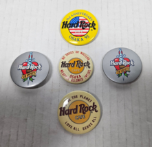 Hard Rock Cafe Button Pin Lot OSAKA 3rd Anniversary Silver 25 Years Save Planet - £11.94 GBP