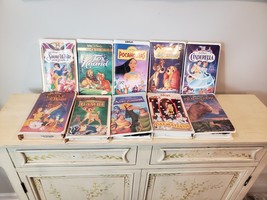 10 Disney Animated Movies VHS VCR Tapes LOT 2 - $14.85