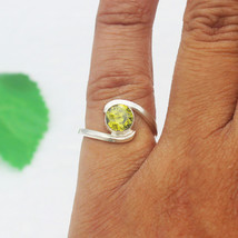 925 Sterling Silver Peridot Ring Handmade Jewelry Gemstone Jewelry - £33.41 GBP