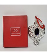 Lenox Purple Gem Spire Silverplate Bejeweled Christmas Ornament  - £11.67 GBP