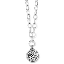 Brighton women&#39;s medallion charm necklace in Silver - size One Size - $77.22