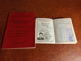 Documents vintage soviétiques pour une personne. Officier politique de... - £36.10 GBP