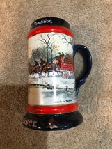 1990 Budweiser Beer Stein &quot;An American Tradition&quot; Artist Susan Sampson - Brazil - £5.31 GBP