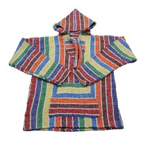 Sandy Hoodie Womens S Multicolor Pullover Long Sleeve Hooded Drawstring ... - $25.62
