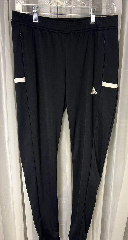Primary image for Womens Adidas Aeroready Track Pant Small Black Athletic ClimaCool Tapered Zip
