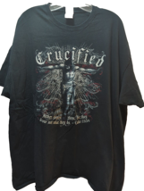 Kerusso Crucified Men&#39;s XXL t-shirt Luke 23:34 Jesus on cross front back script - £11.62 GBP