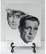 Vintage 1962 Volpe Charcoal Sketch Print - 1951 Humphrey Bogart African ... - $6.76 CAD