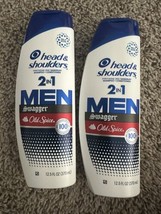 2 Head &amp; Shoulders Men 2-in-1 Swagger Old Spice Shampoo &amp; Conditioner 12.5 fl oz - £9.16 GBP