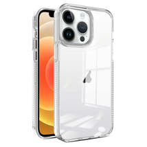 For iPhone 12 / 12 Pro 2.5mm Anti-slip Clear Acrylic Hybrid TPU Phone Case(Trans - £13.88 GBP