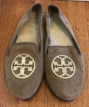 Tory Burch Billy Womens Size 7M Tan Slip On Slipper Loafers Comfort Flats Shoes - £77.37 GBP