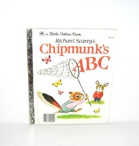 Richard Scarry&#39;s Chipmunk&#39;s ABC Little Golden Book 1963 Hardcover - $8.99