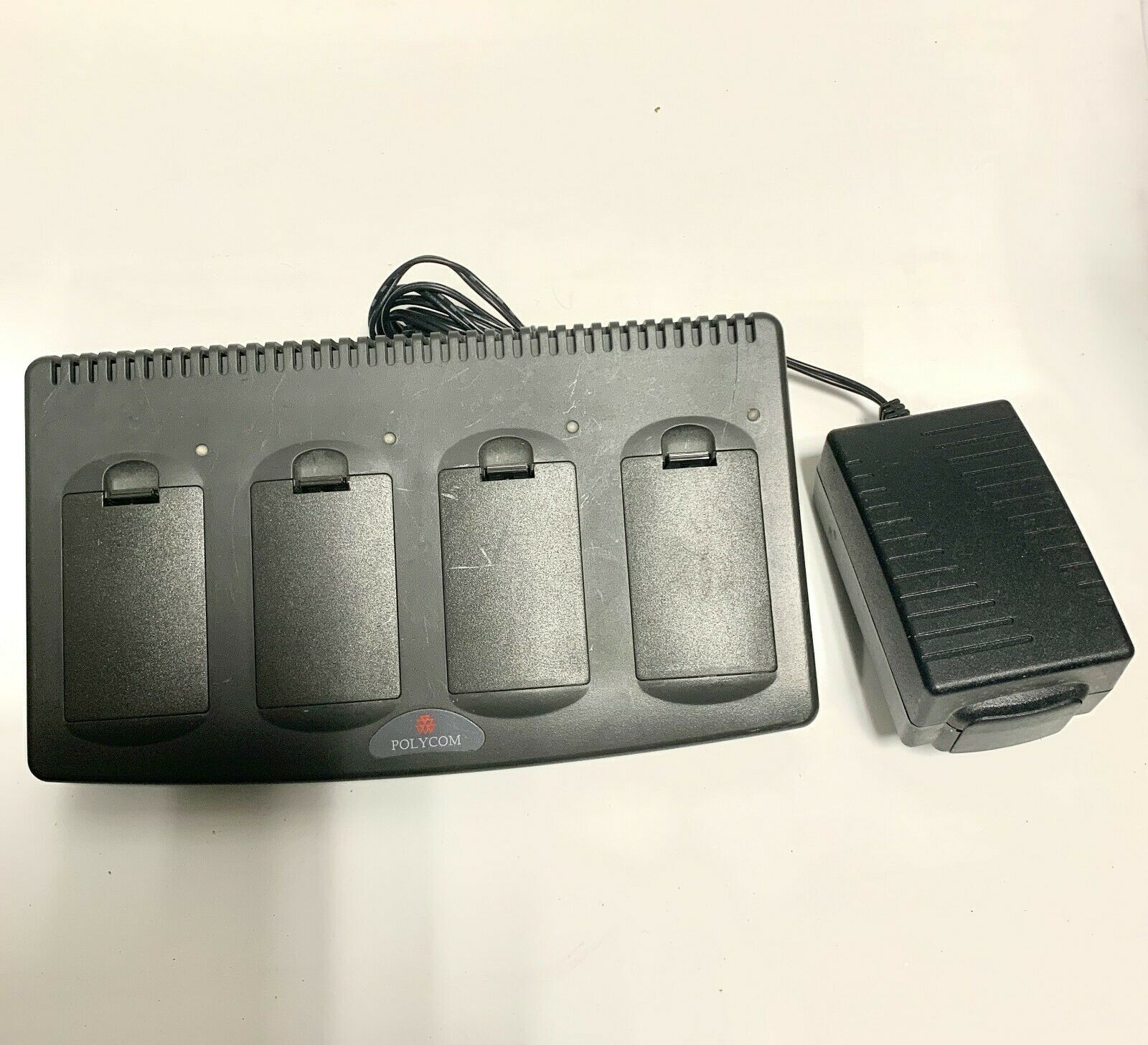 Polycom Spectralink quad battery charger gcq100 with 4 batteries - $125.00