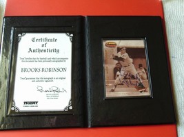 1993 Ted Williams Brooks Robinson Authenticated Autograph Treat Card Display - £47.95 GBP