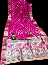 Handmade Handicraft Bandhani Saree, Bandhani Saree Usa ,India, Sarees Fo... - $80.00