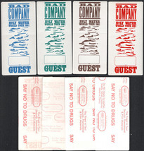 Group of 4 DIfferent Colored 1991 Bad Company Holy Water Tour OTTO Backstage... - £9.75 GBP
