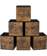 Storage Box, Set of 6 Storage, 33 x 33 x 33 cm, Adjustable, Foldable, RF... - $135.40 CAD