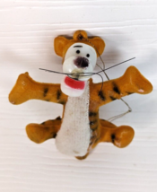 VINTAGE TIGGER WALT DISNEY Productions flocked CHRISTMAS ORNAMENT HONG K... - £7.88 GBP