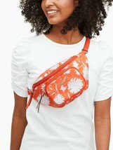 Kate Spade Dorian Belt Bag Orange White Flower Nylon WKRU6591 NWT $199 Retail FS - £55.36 GBP