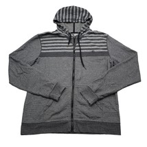 Pacsun Hoodie Mens Large Gray Black Zip Up Workwear Outdoor Jacket Coat ... - £17.94 GBP