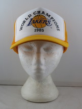 LA Lakers Hat (VTG) - 1985 World Champions - Adult Trucker Snapback - $125.00