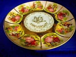 NORCREST Fine China 50TH ANNIV Cordial Plate FRAGONARD IMAGE #C-276 Gold... - $18.99