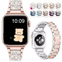 Iphone Apple Watch Series Ultra 8 7 6 5 4 3-1 SE 49mm Luxury Woman Band ... - £12.75 GBP