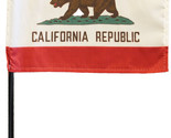 California - 4&quot;X6&quot; Stick Flag - $3.42