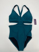 NWT Le Larc Hot Mama One Piece Swimsuit Monokini Sz M Tidepool Blue Cutout - £39.07 GBP