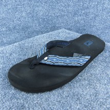 Teva  Men Flip Flop Sandals Blue Fabric Slip On Size 13 Medium - £19.35 GBP