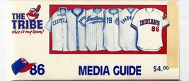 BASEBALL:  1986 CLEVELAND INDIANS  Baseball MLB Media GUIDE EX+++ - £6.92 GBP