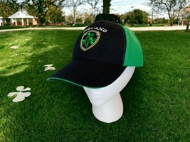 Kertoy Ireland Baseball Hat Cap NWT Embroidered Black Green Adults Adjus... - $27.93