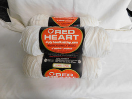 Red Heart 4 Ply Handknitting  Wintuk Yarn lot of 4 Off White 3 Dye lot 1181 3729 - £12.78 GBP