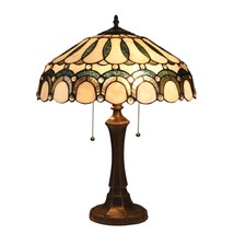 Chloe Lighting CH3T034CV17-TL2 Claude Tiffany-Style 2 Light Victorian Table Lamp - £127.53 GBP