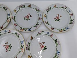 8 EVERYDAY GIBSON Salad Plates With Flower and Butterfly Design image 5