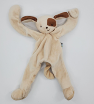 Bunnies by the Bay Puppy Dog Security Blanket &amp; Pacifier Holder Tan Brow... - £13.36 GBP