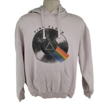 Pink Floyd Hoodie Size M White Pullover Life Clothing Record Rainbow Gra... - $24.70