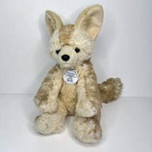 WWF Fennec Fox Stuffed Animal Plush Build A Bear 2011 Plastic Medallion ... - £14.24 GBP