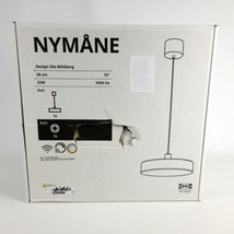 ikea NYMÅNE LED Pendant Lamp Wireless Dimmable Spectrum/White 15&quot; New - £116.52 GBP