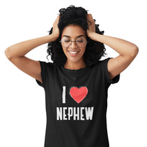 Funny Nephew Family Reunion Graphic Tees Crew Neck Black T-Shirt - £10.64 GBP