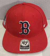 Boston Red Sox &#39;47 Brand Captain Flat Bill Snapback - MLB - £19.37 GBP
