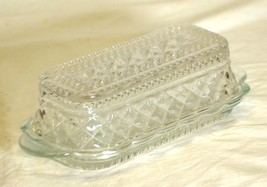 Wexford Anchor Hocking Covered Butter Dish 1/4 Pound - £31.14 GBP