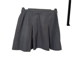 LANDS&#39; END Dark Gray UNIFORM SKIRT Women&#39;s S-M - £11.59 GBP