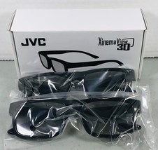 JVC Xinema View 3D Glasses - Box of Two (2) - New in the Box - Black - $9.85