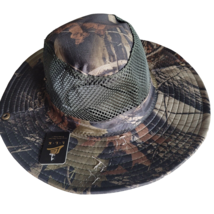 Camo Boonie Mesh Hat Hunting Fishing Hiking Camping Tree Leaf Camouflage... - $9.89