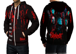 Slipknot we are not your kind  Unique Full Print Zipper Hoodies - £27.42 GBP
