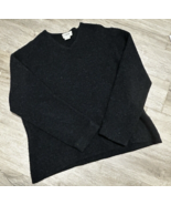 J.Crew 100% Lambswool Sweater Womens XL Dark Gray Charcoal - $54.26 CAD