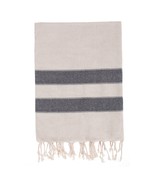 Bello Turkish Beach Towel, Soft Linen Black, Handwoven Peshtemal, 39 x 6... - $27.95