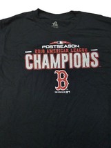 Boston Red Sox T Shirt Post Season 2018 American League Champs Sz Youth M or X - £5.48 GBP